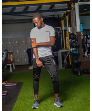 Black Male Pants + White T-shirt